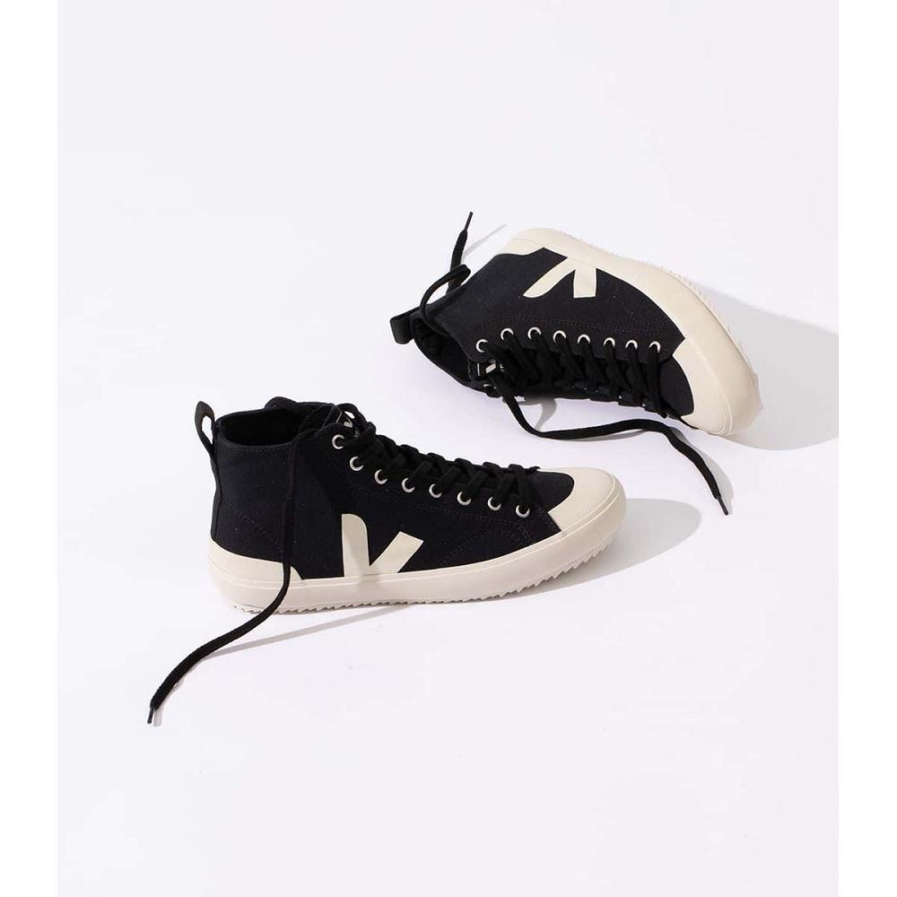 Women's Veja NOVA HT CANVAS High Tops Black | ZA 352NWY